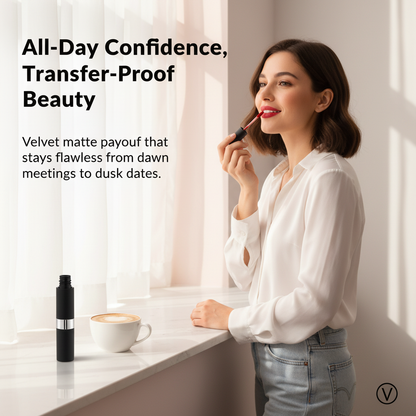 Velvet Matte Liquid Lipstick - Transfer Proof, Water Resistant, All-Day Wear