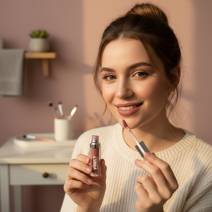 VIBELY Velvet Matte Liquid Lipstick - Transfer Proof, Water Resistant, All-Day Wear. Buy 1 Get 1 Free exclusive holiday sale!